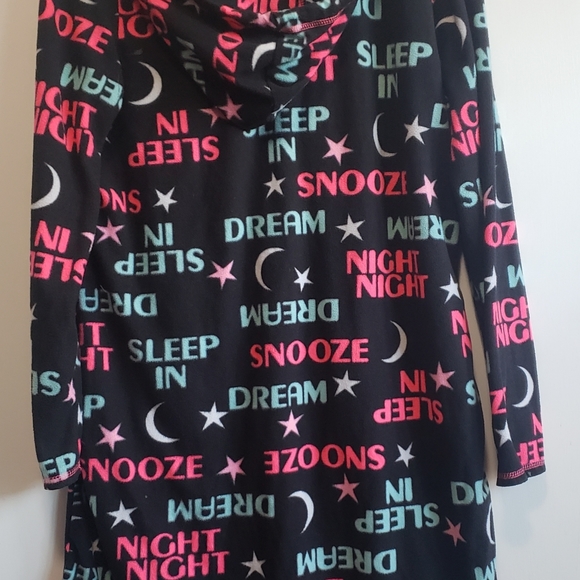 SECRET TREASURES SLEEP SHIRT Hoodie GOOD NIGHT, Sleep In, Dream, S/M CH/M (6-10 - Picture 11 of 12